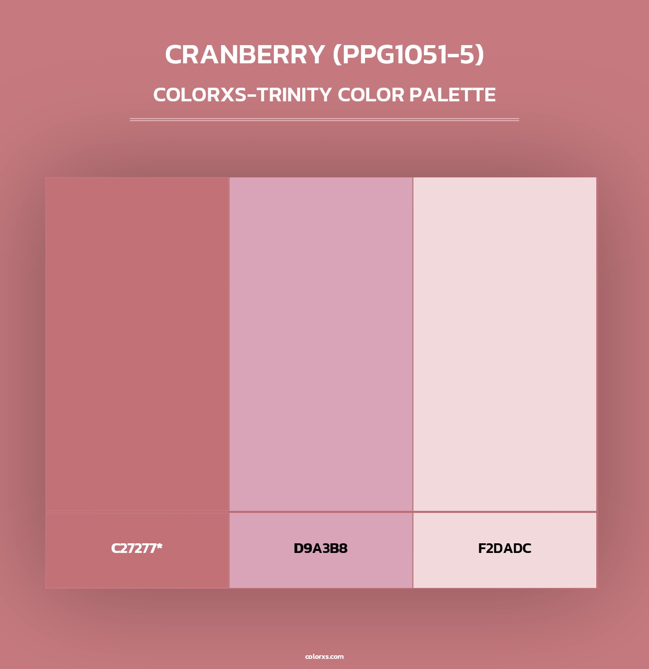 Cranberry (PPG1051-5) - Colorxs Trinity Palette