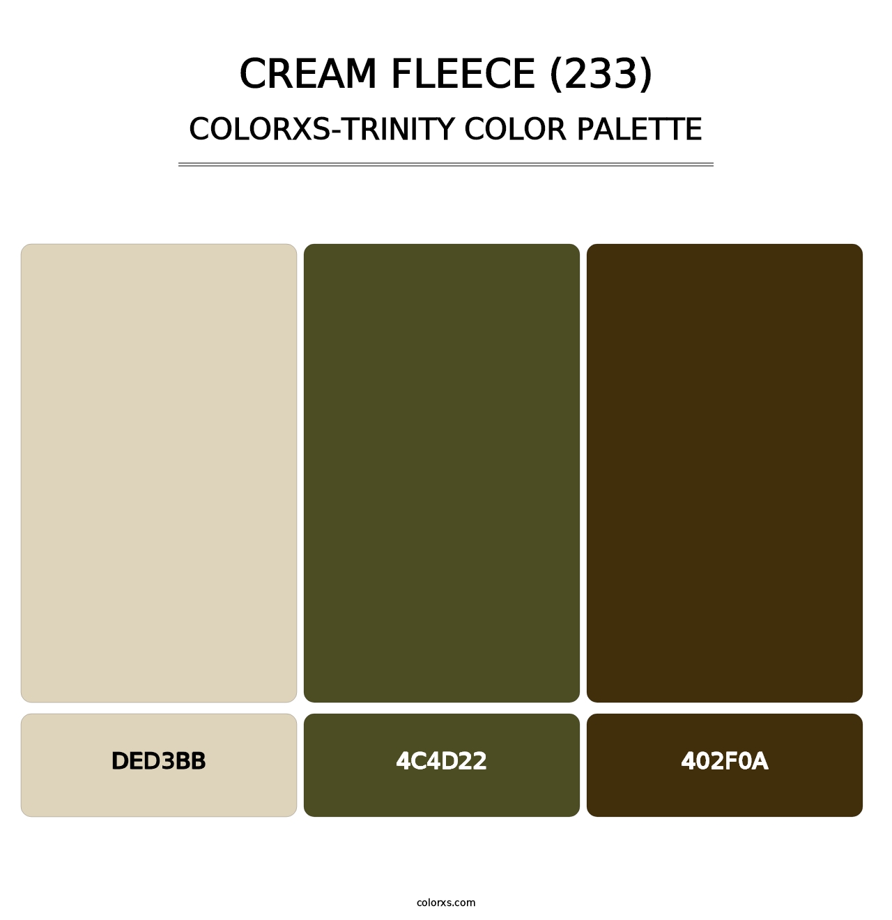 Cream Fleece (233) - Colorxs Trinity Palette