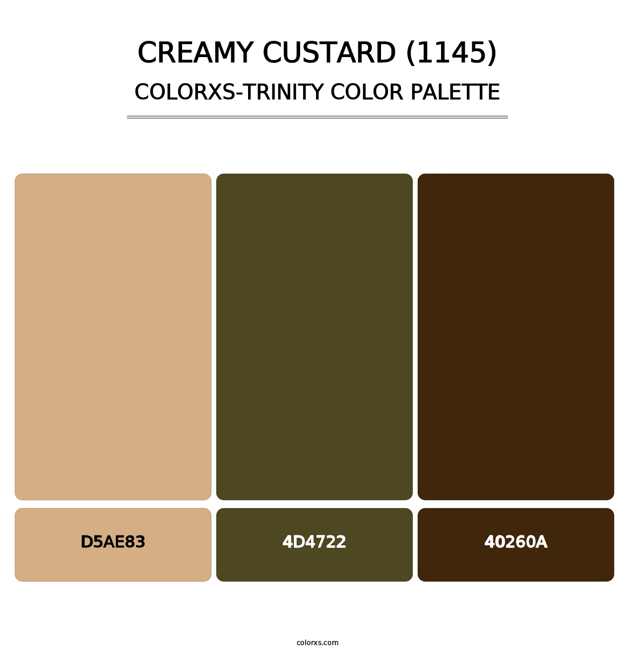 Creamy Custard (1145) - Colorxs Trinity Palette