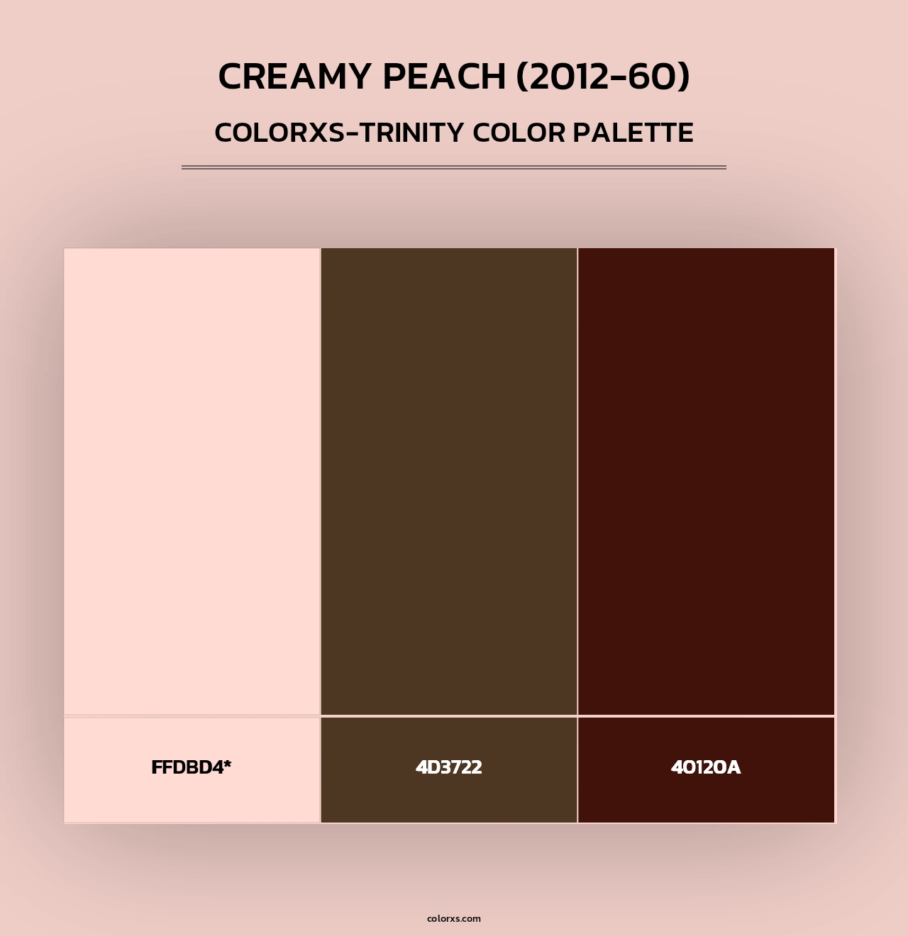Creamy Peach (2012-60) - Colorxs Trinity Palette