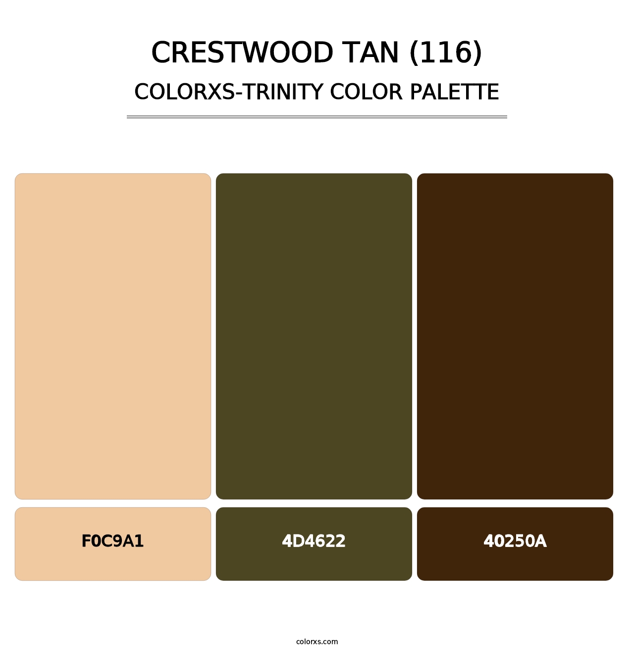 Crestwood Tan (116) - Colorxs Trinity Palette