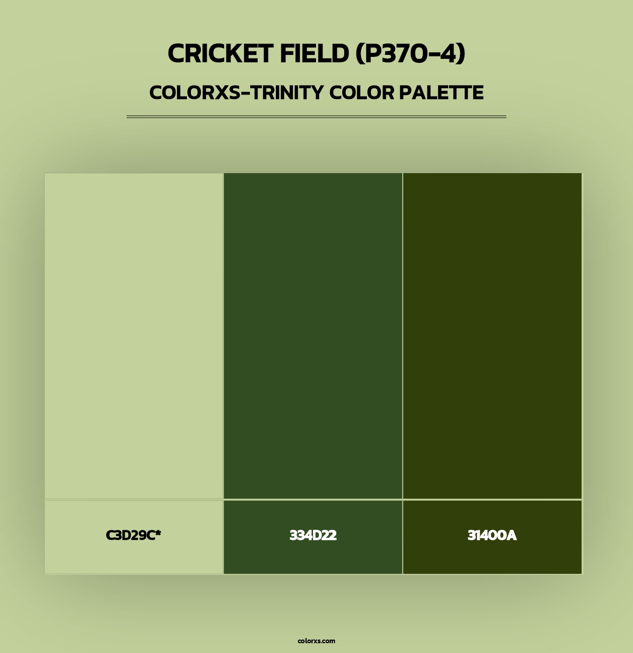 Cricket Field (P370-4) - Colorxs Trinity Palette