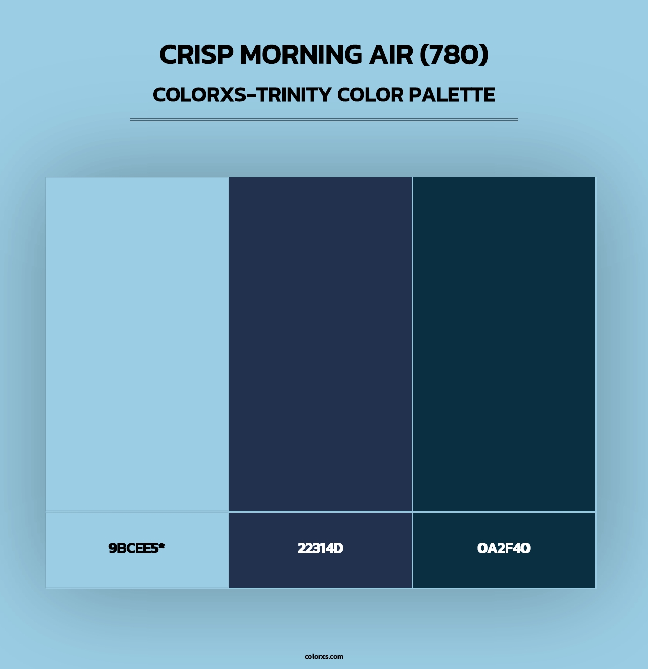 Crisp Morning Air (780) - Colorxs Trinity Palette