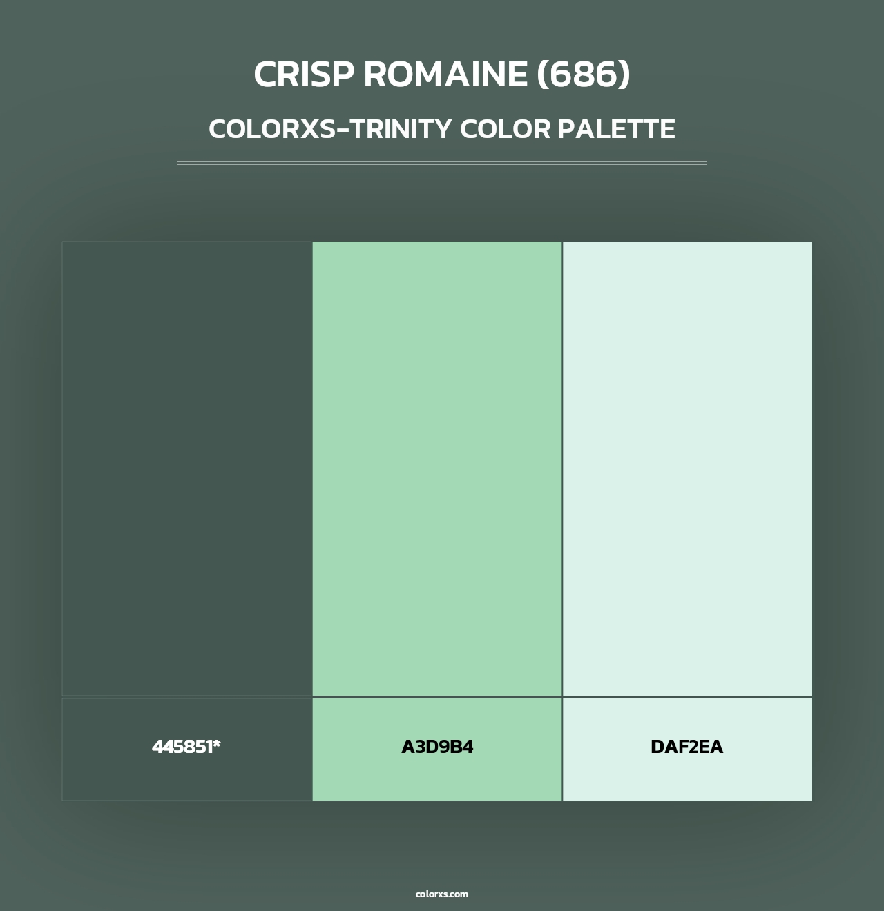 Crisp Romaine (686) - Colorxs Trinity Palette