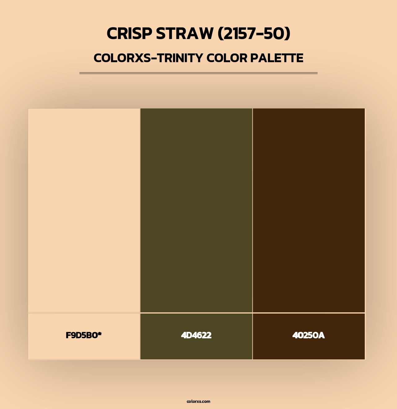Crisp Straw (2157-50) - Colorxs Trinity Palette