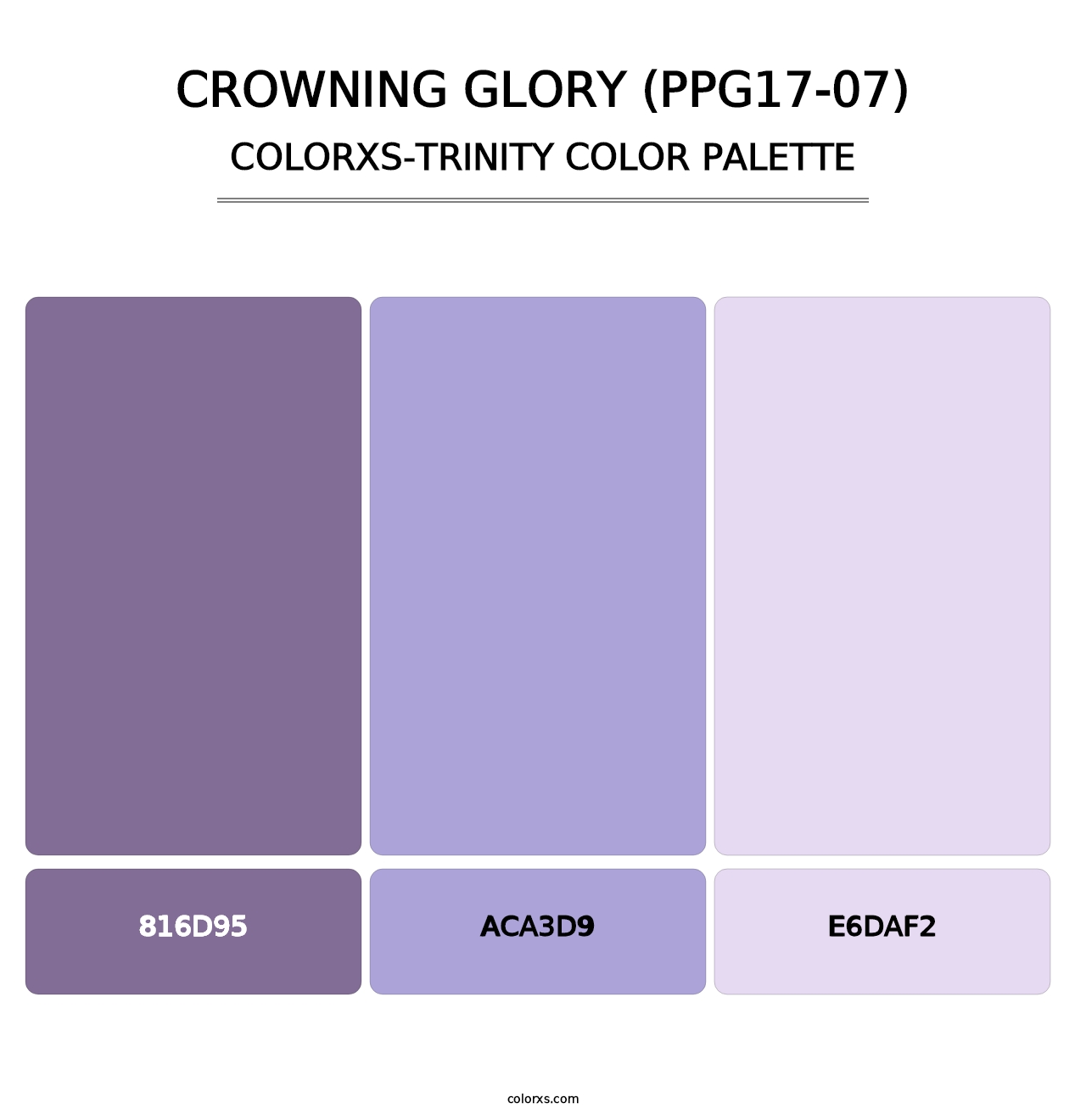 Crowning Glory (PPG17-07) - Colorxs Trinity Palette