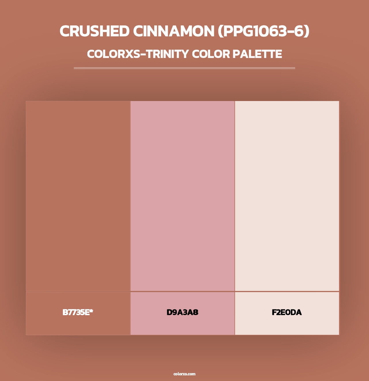 Crushed Cinnamon (PPG1063-6) - Colorxs Trinity Palette