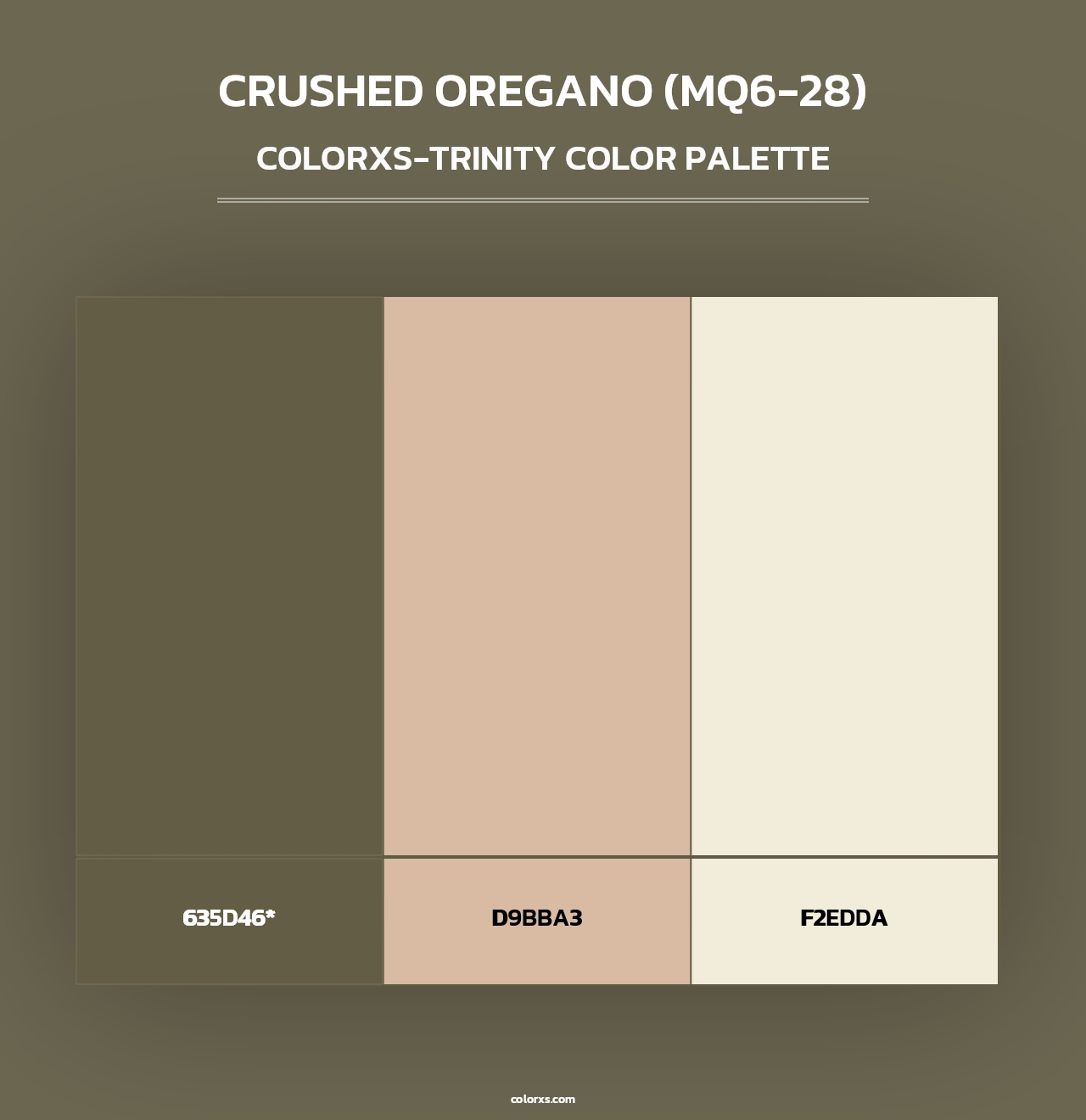 Crushed Oregano (MQ6-28) - Colorxs Trinity Palette