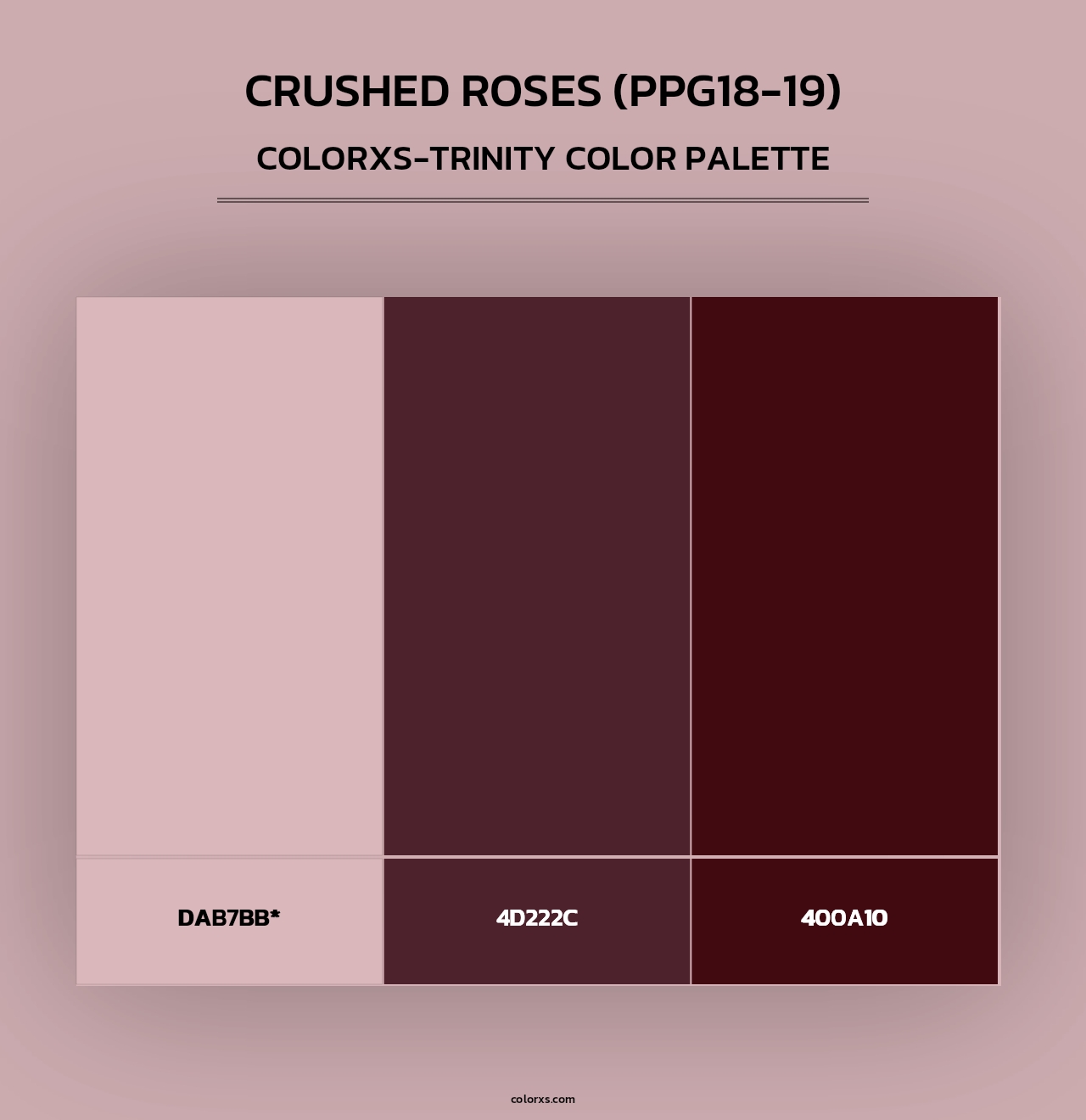 Crushed Roses (PPG18-19) - Colorxs Trinity Palette