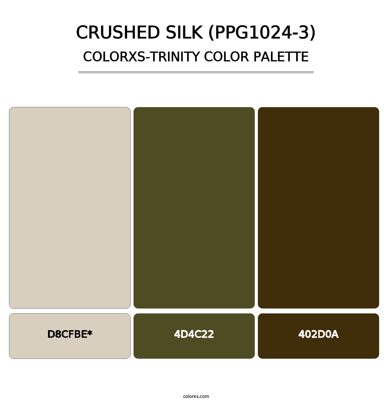 Crushed Silk (PPG1024-3) - Colorxs Trinity Palette