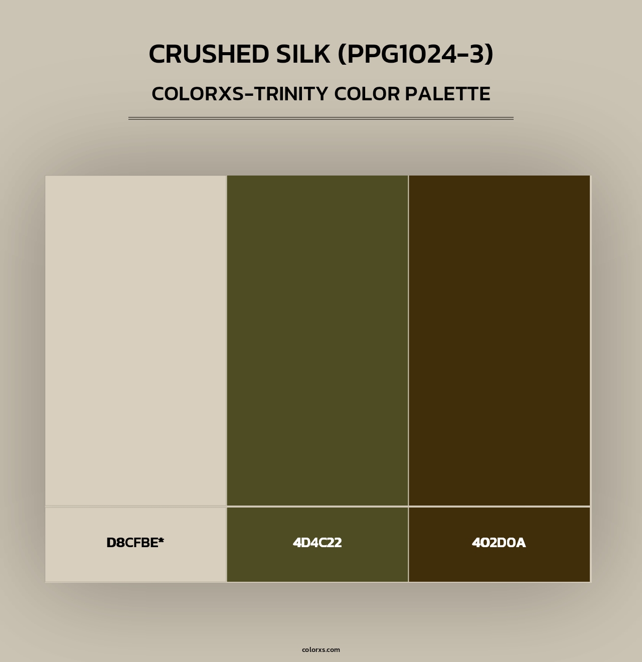 Crushed Silk (PPG1024-3) - Colorxs Trinity Palette