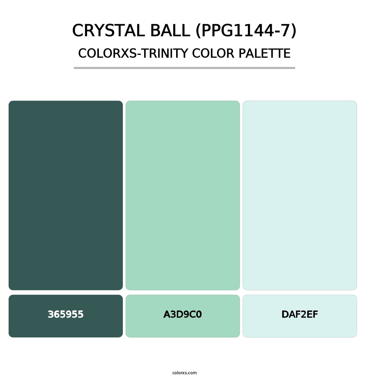 Crystal Ball (PPG1144-7) - Colorxs Trinity Palette