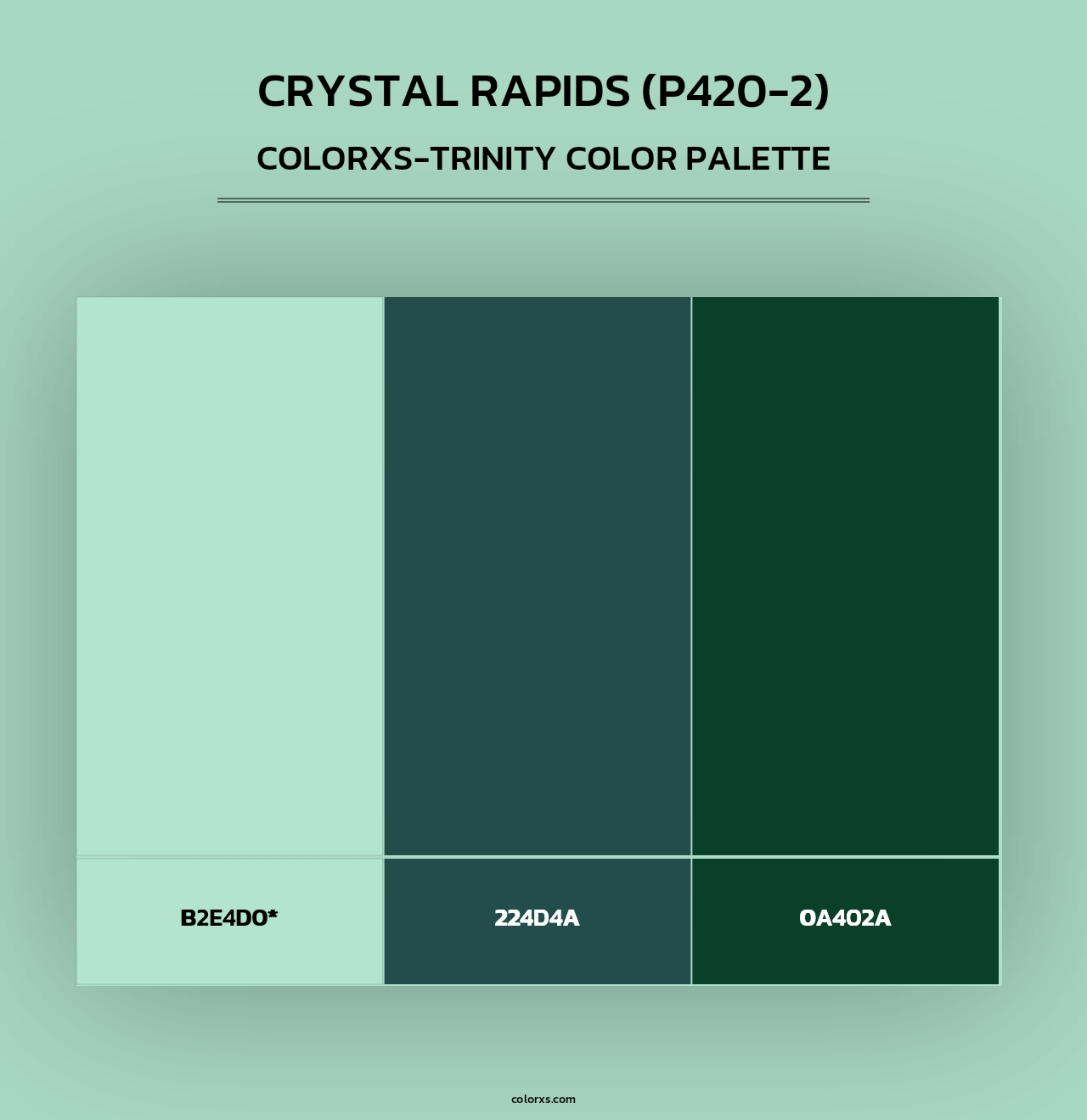 Crystal Rapids (P420-2) - Colorxs Trinity Palette