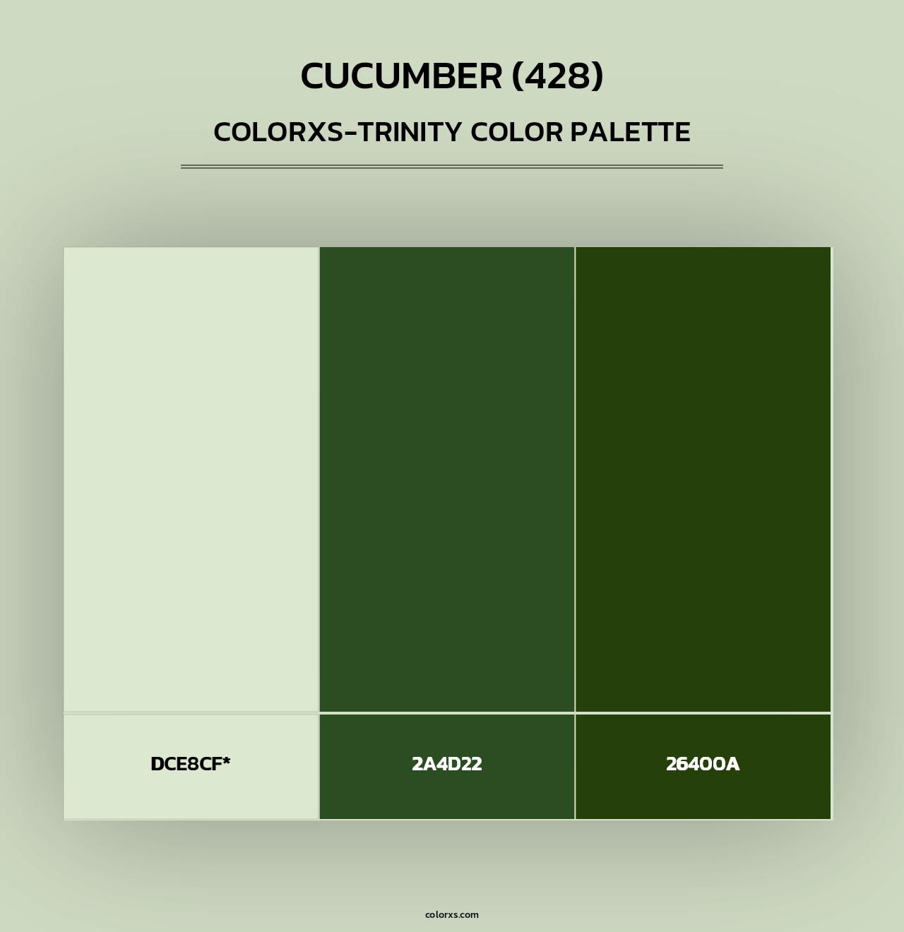 Cucumber (428) - Colorxs Trinity Palette