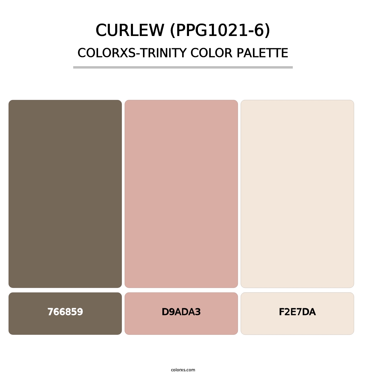 Curlew (PPG1021-6) - Colorxs Trinity Palette