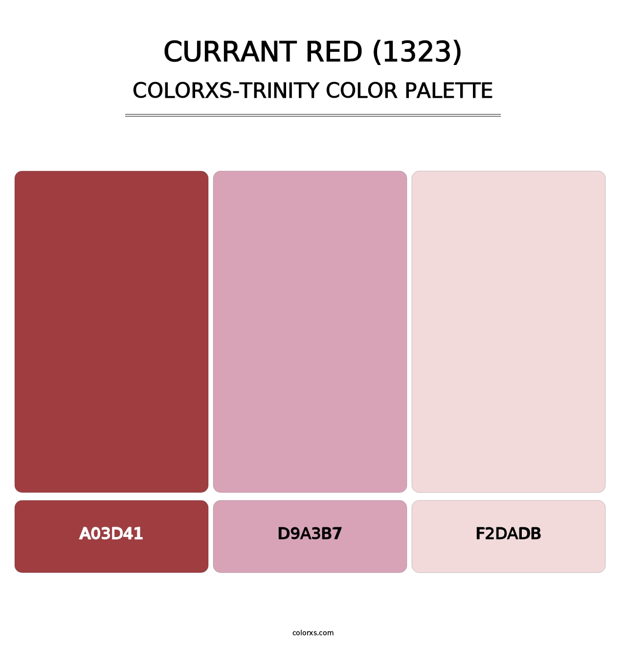 Currant Red (1323) - Colorxs Trinity Palette