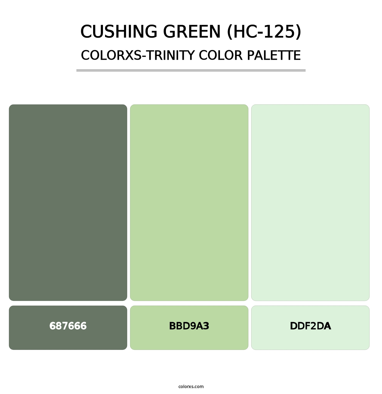 Cushing Green (HC-125) - Colorxs Trinity Palette
