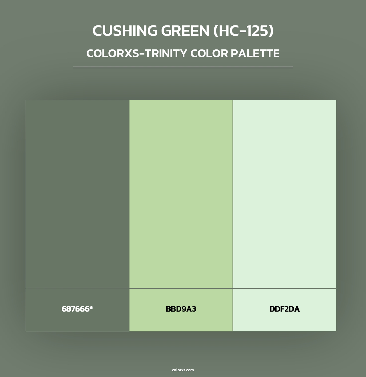 Cushing Green (HC-125) - Colorxs Trinity Palette