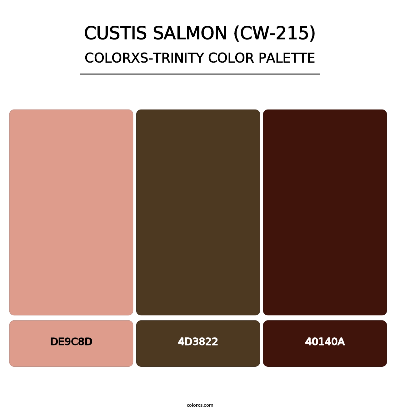 Custis Salmon (CW-215) - Colorxs Trinity Palette