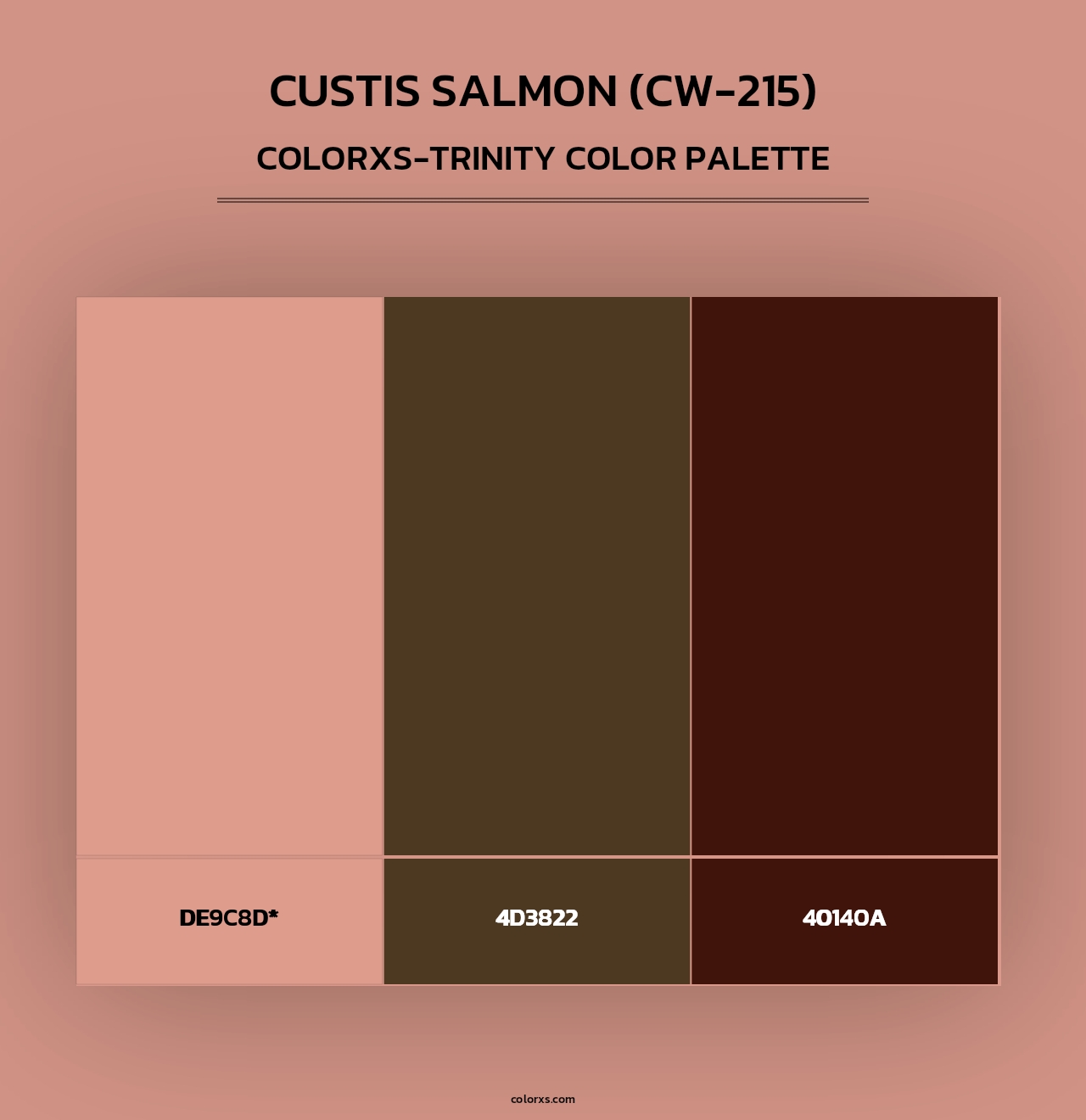 Custis Salmon (CW-215) - Colorxs Trinity Palette