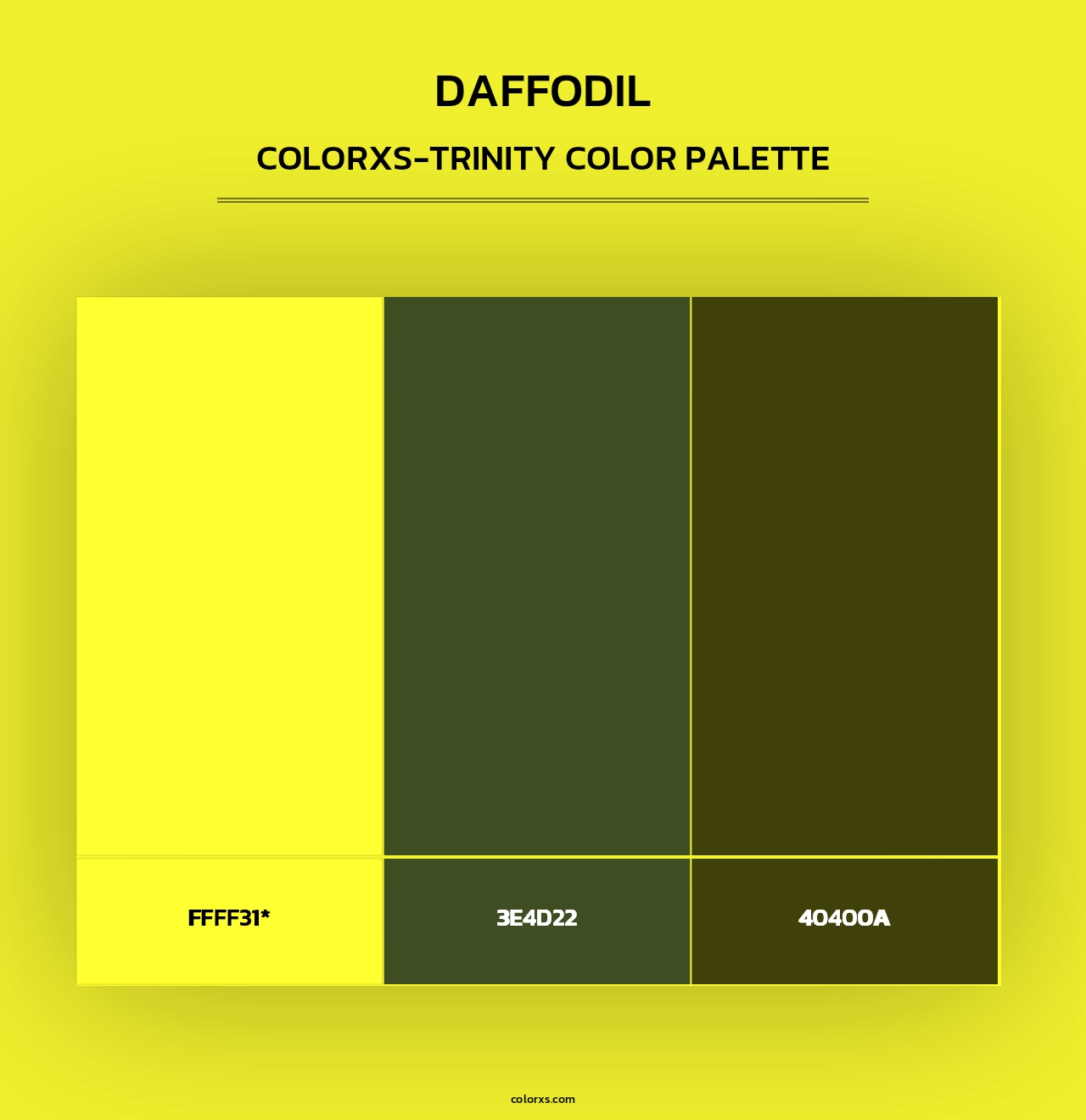 Daffodil - Colorxs Trinity Palette