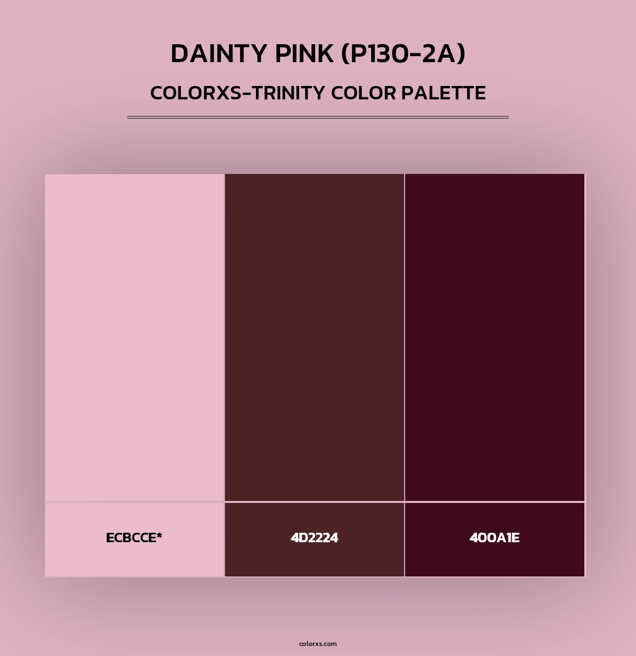 Dainty Pink (P130-2A) - Colorxs Trinity Palette