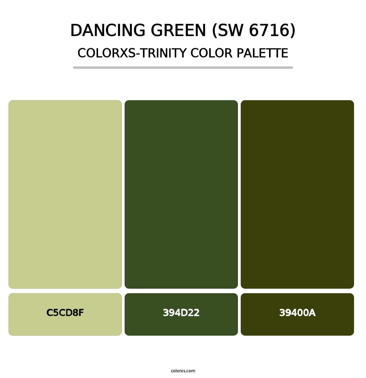 Dancing Green (SW 6716) - Colorxs Trinity Palette