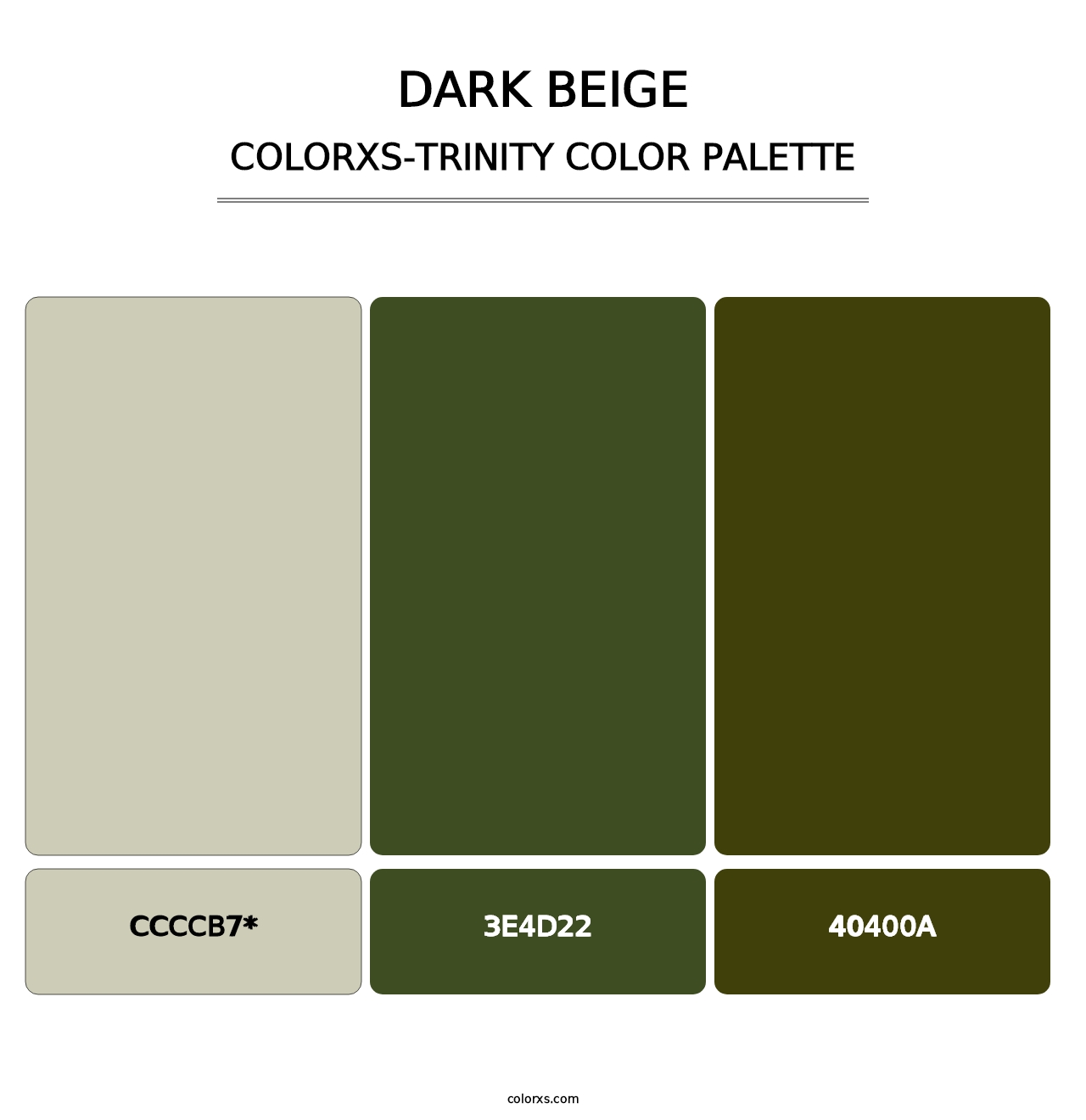 Dark Beige - Colorxs Trinity Palette