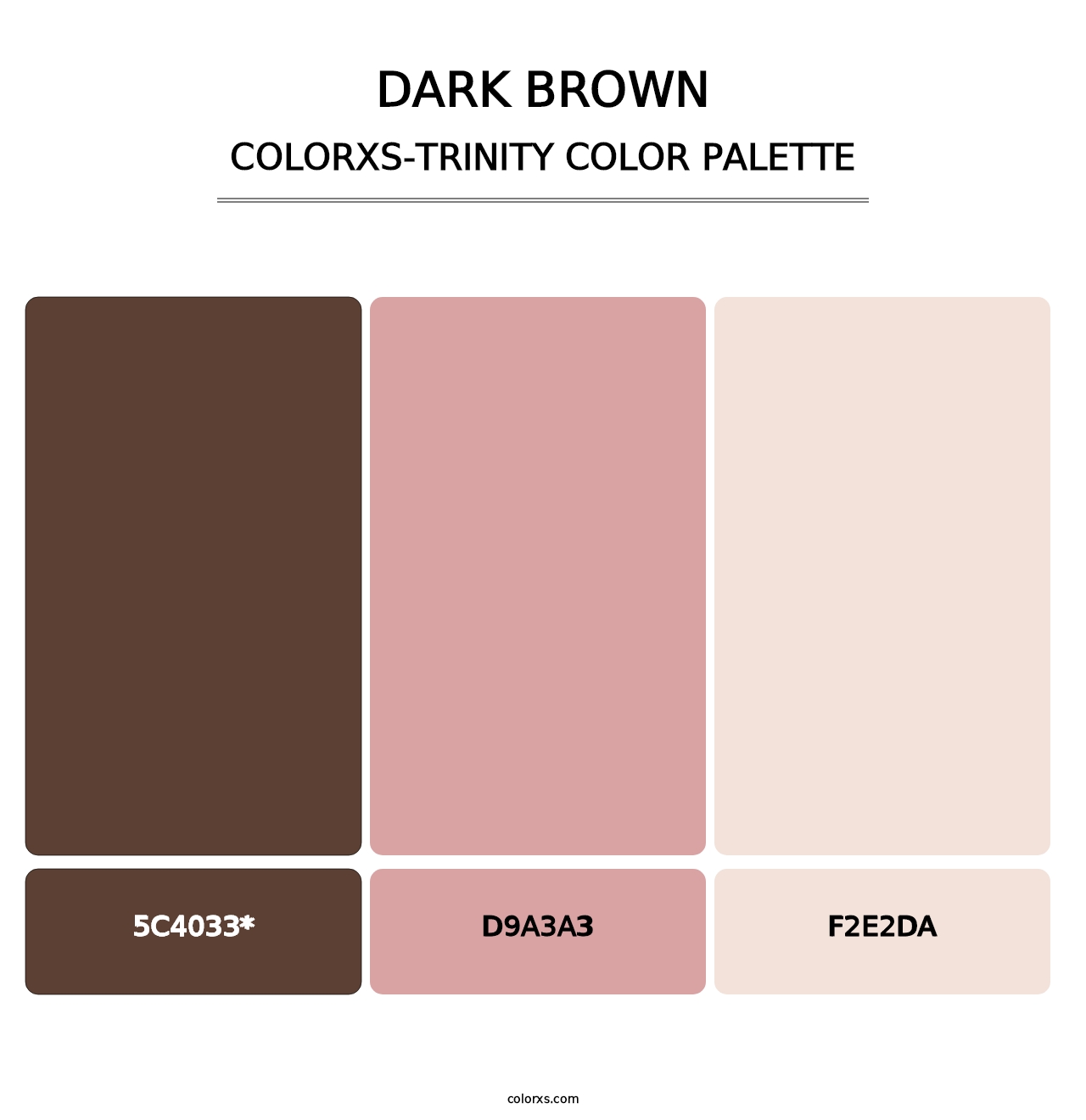 Dark Brown - Colorxs Trinity Palette