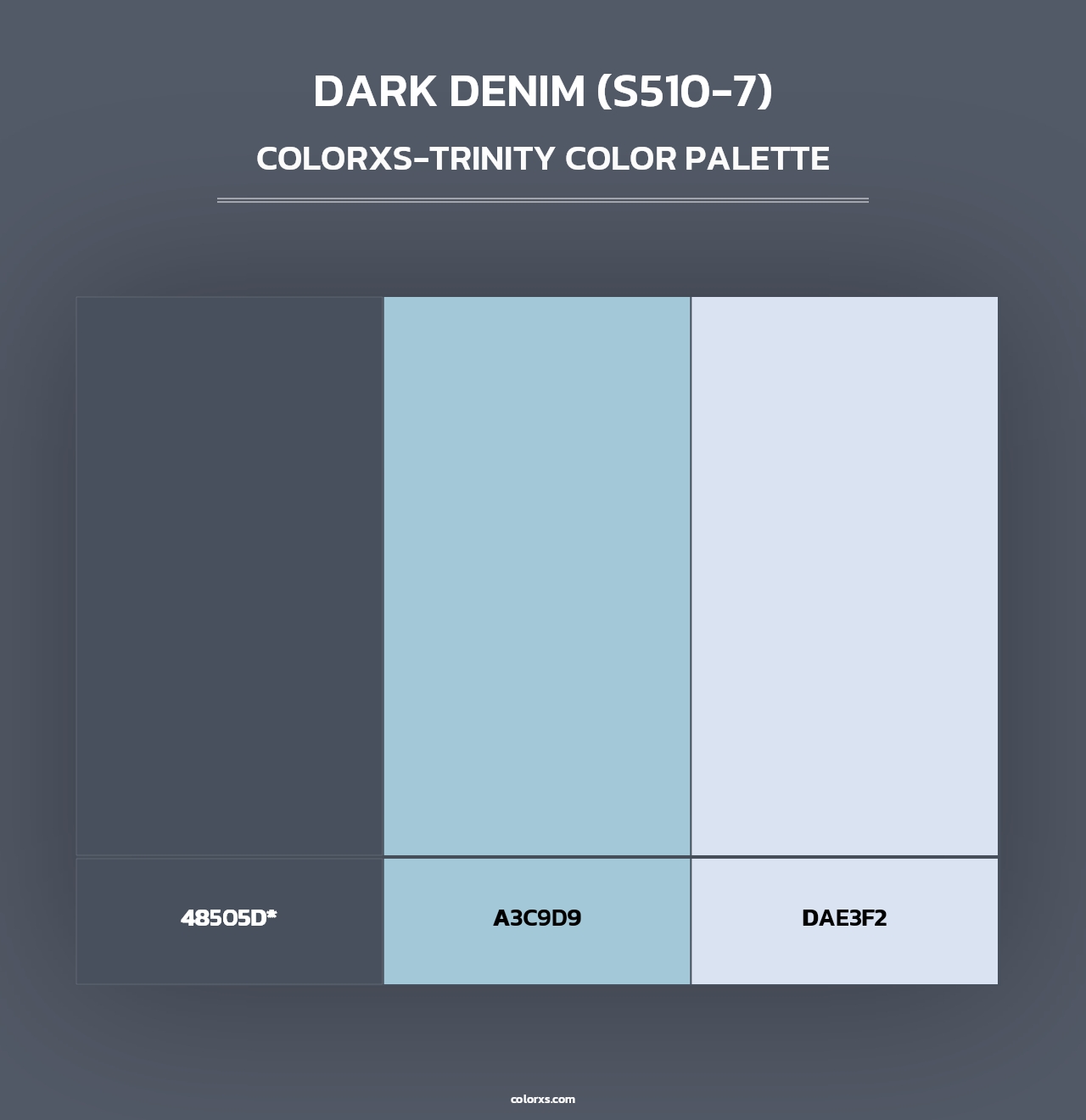 Dark Denim (S510-7) - Colorxs Trinity Palette