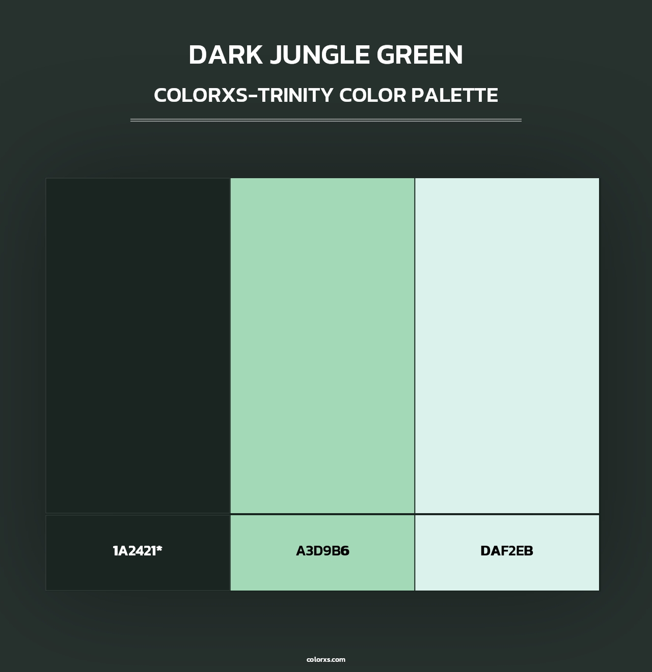 Dark Jungle Green - Colorxs Trinity Palette