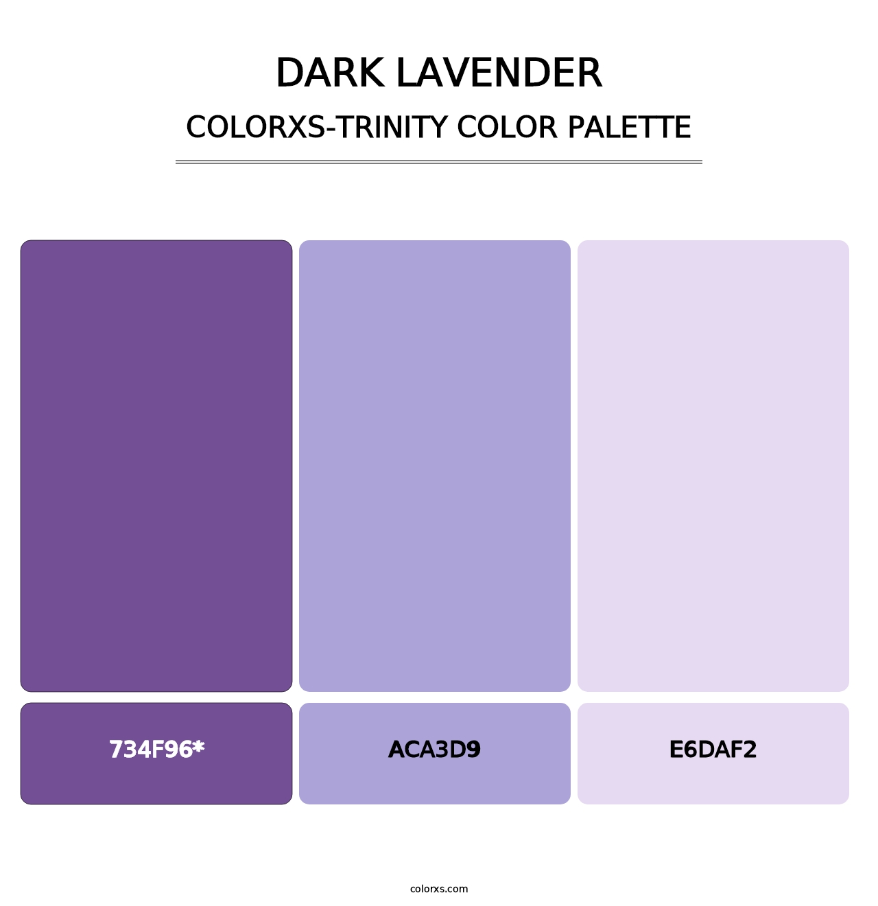 Dark Lavender - Colorxs Trinity Palette