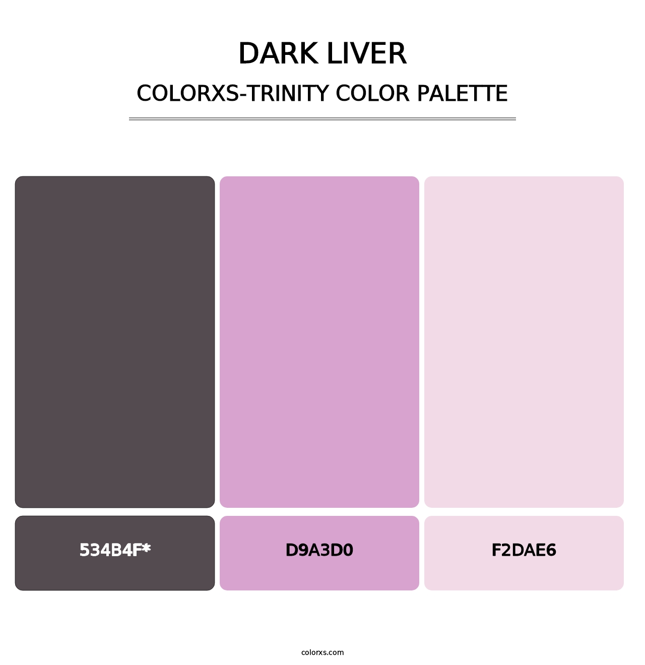 Dark Liver - Colorxs Trinity Palette