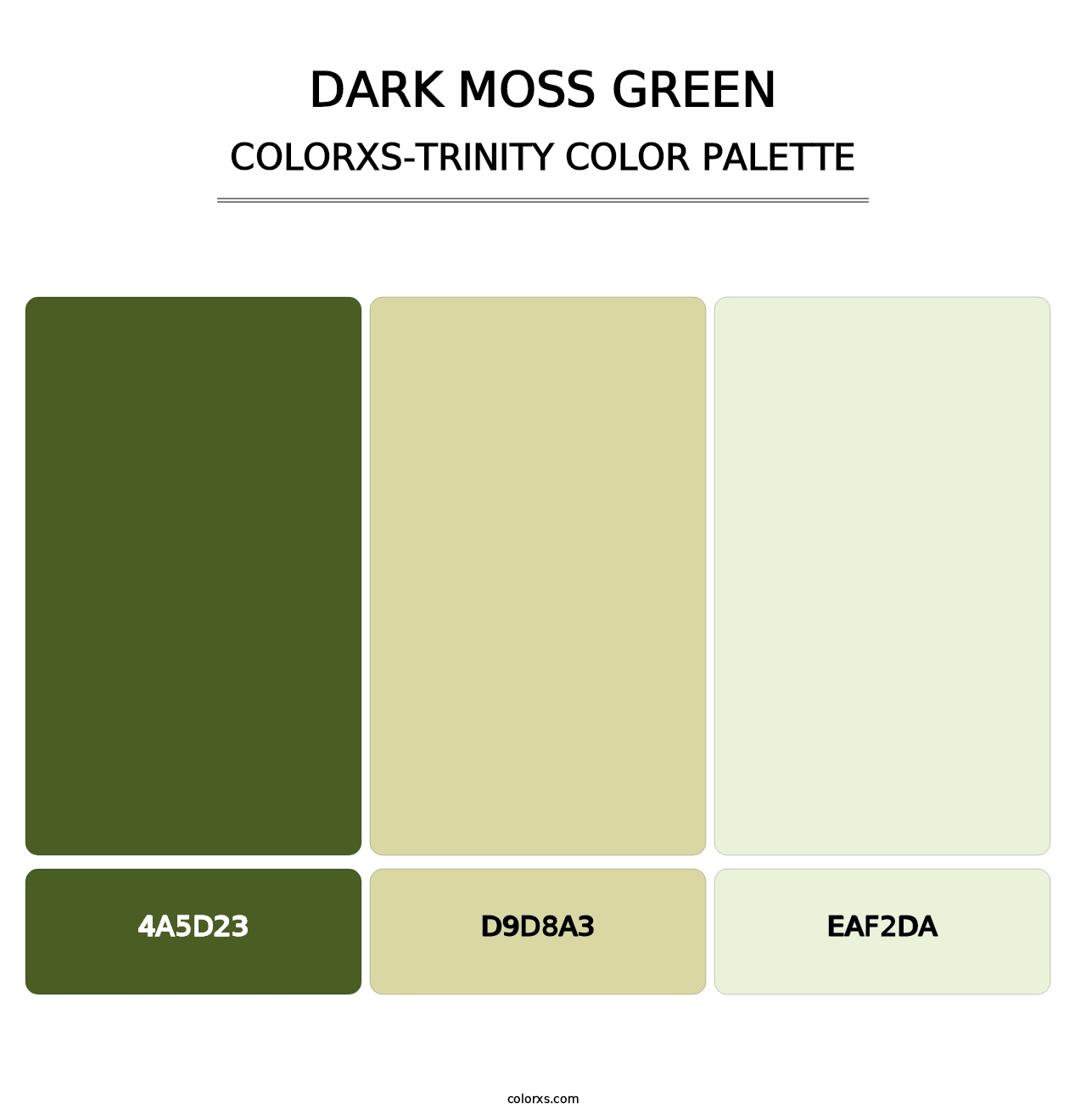 Dark Moss Green - Colorxs Trinity Palette