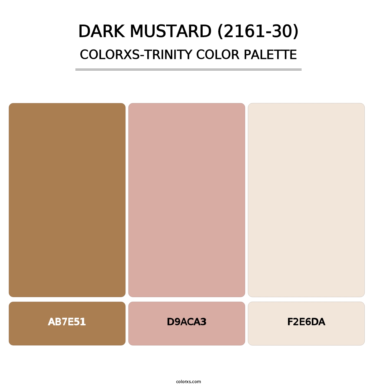 Dark Mustard (2161-30) - Colorxs Trinity Palette
