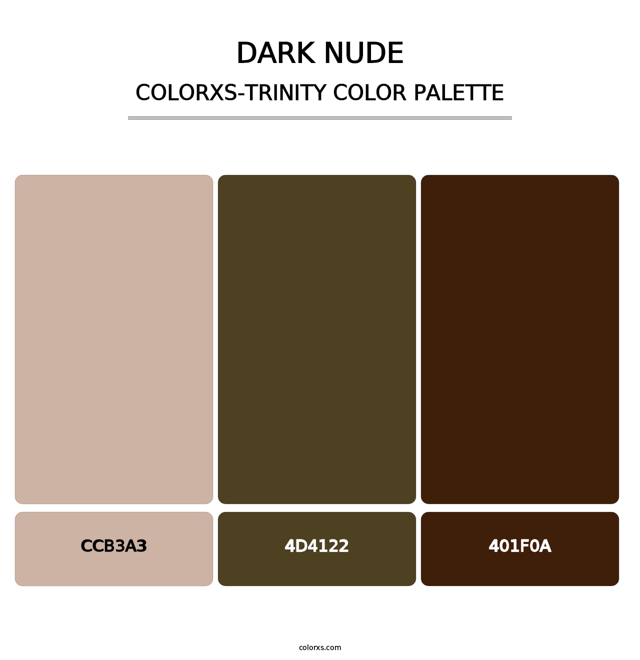 Dark Nude - Colorxs Trinity Palette
