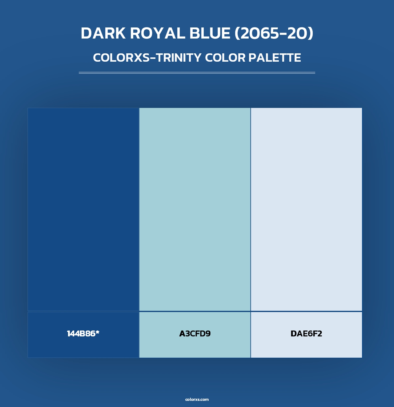 Dark Royal Blue (2065-20) - Colorxs Trinity Palette