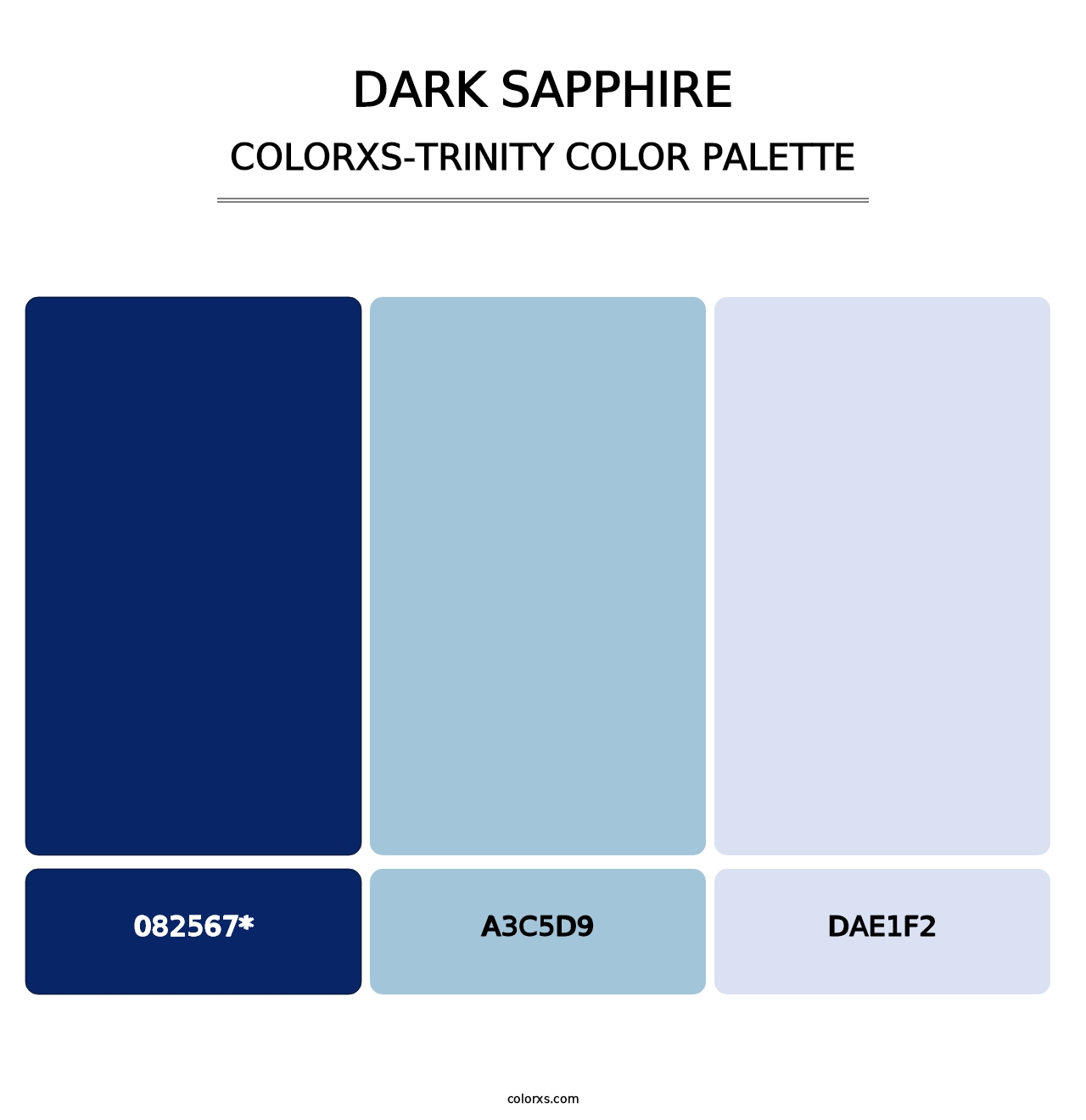 Dark Sapphire - Colorxs Trinity Palette
