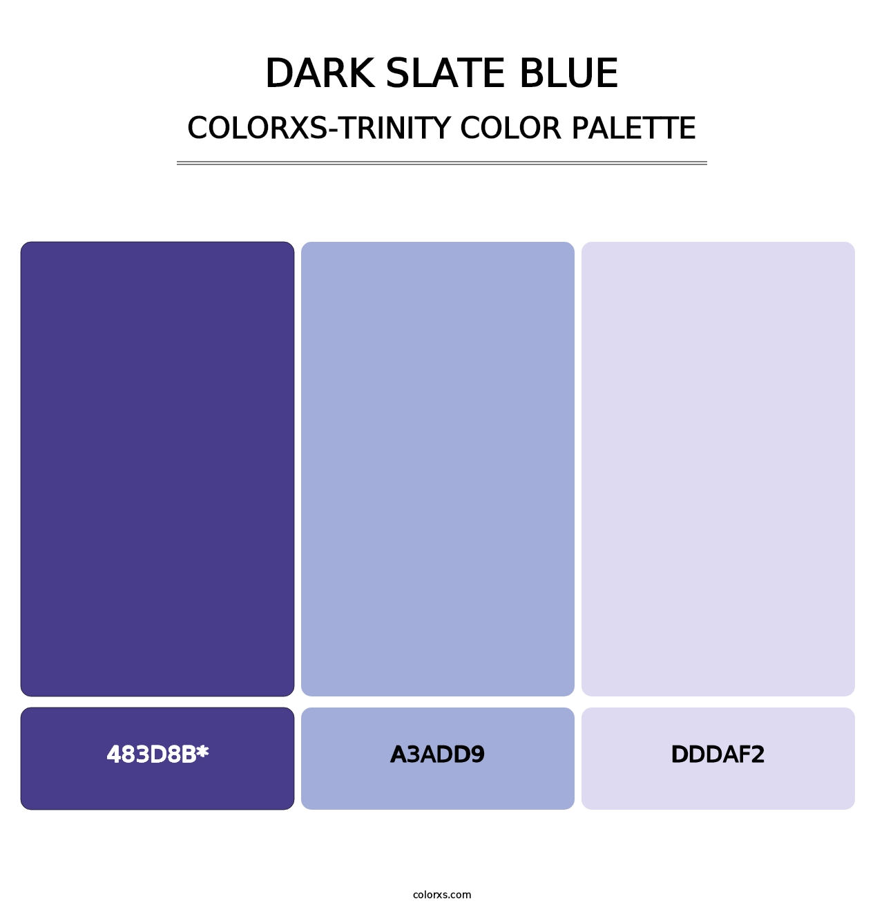 Dark Slate Blue - Colorxs Trinity Palette