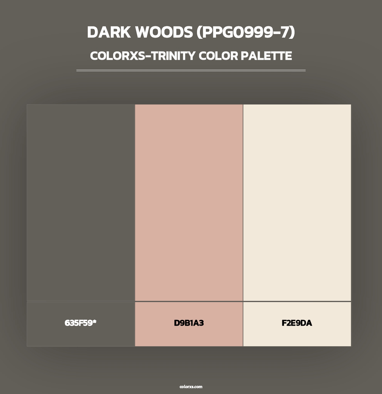 Dark Woods (PPG0999-7) - Colorxs Trinity Palette