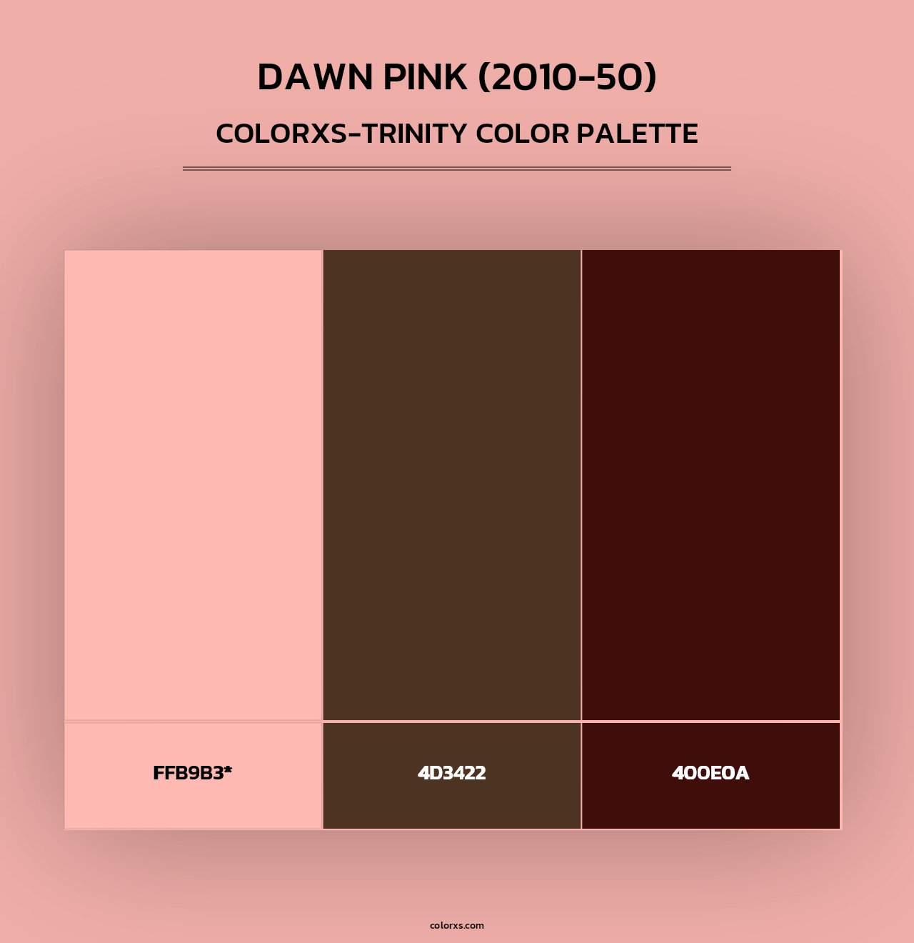 Dawn Pink (2010-50) - Colorxs Trinity Palette