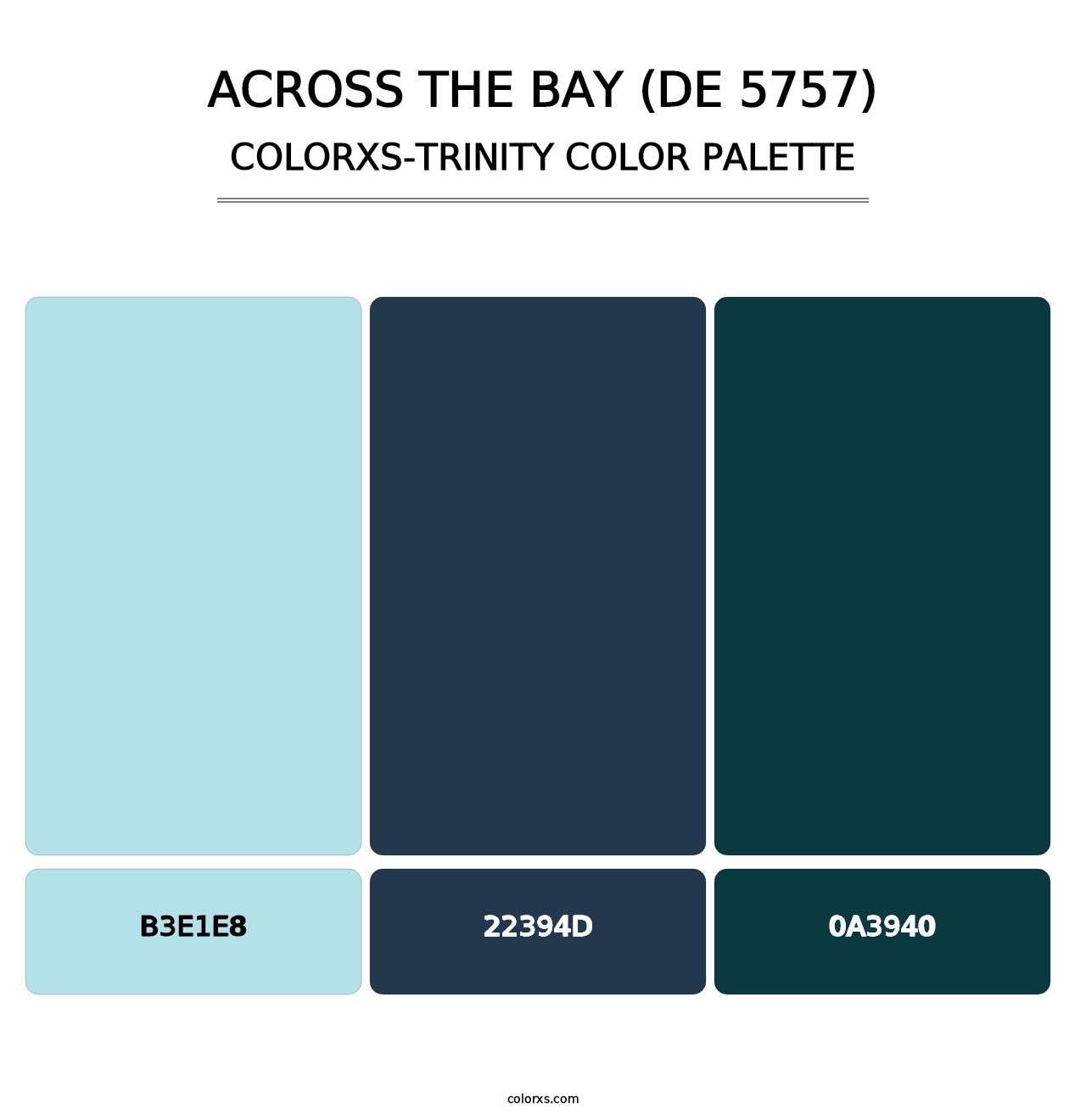 Across the Bay (DE 5757) - Colorxs Trinity Palette