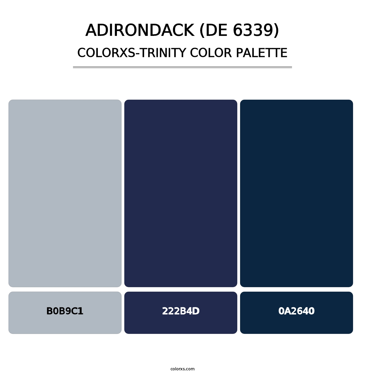 Adirondack (DE 6339) - Colorxs Trinity Palette