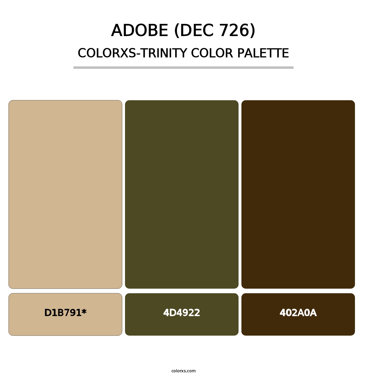 Adobe (DEC 726) - Colorxs Trinity Palette