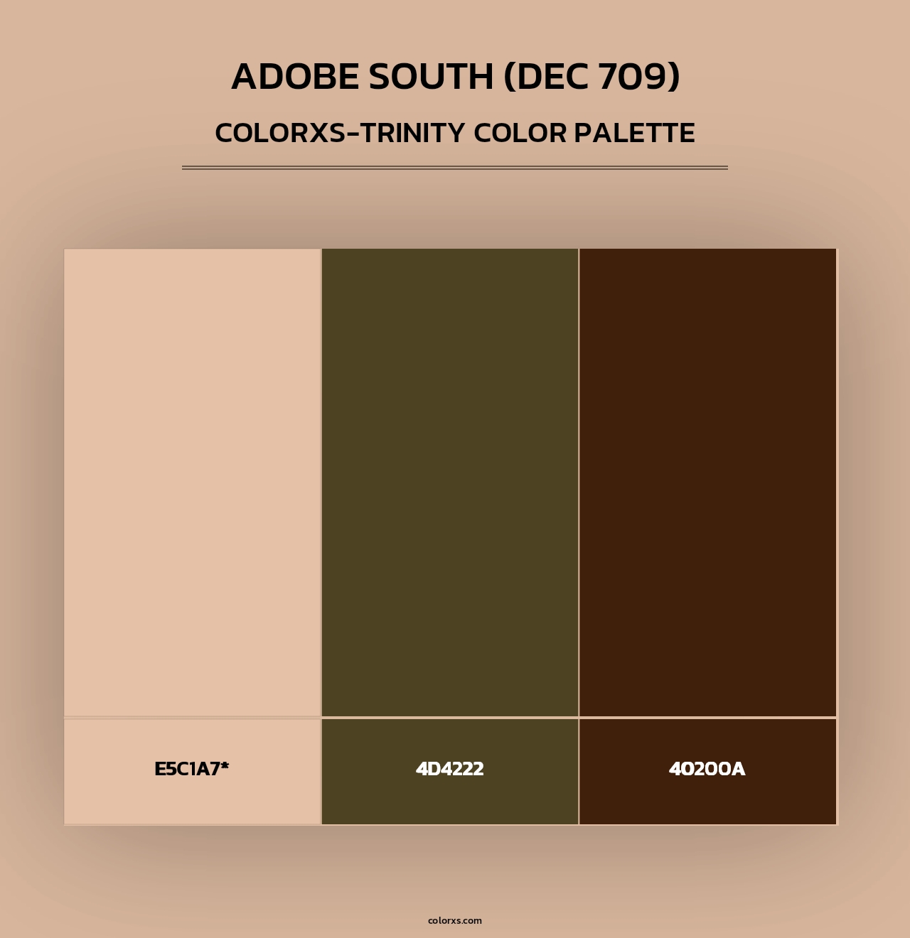 Adobe South (DEC 709) - Colorxs Trinity Palette