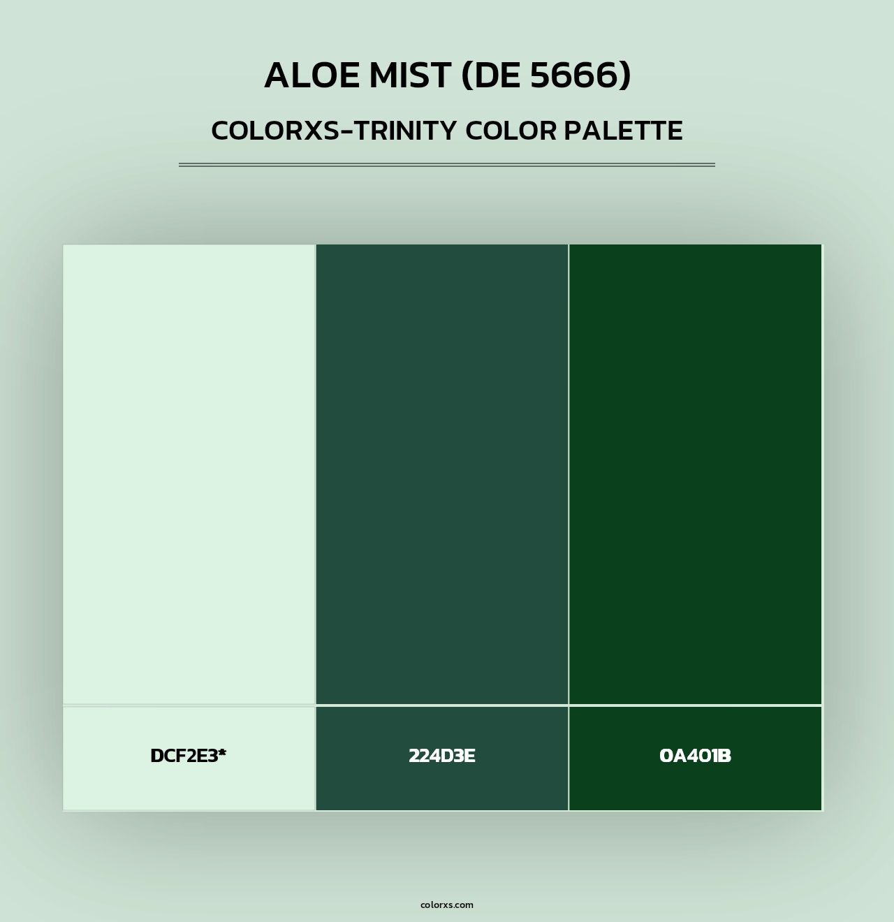 Aloe Mist (DE 5666) - Colorxs Trinity Palette