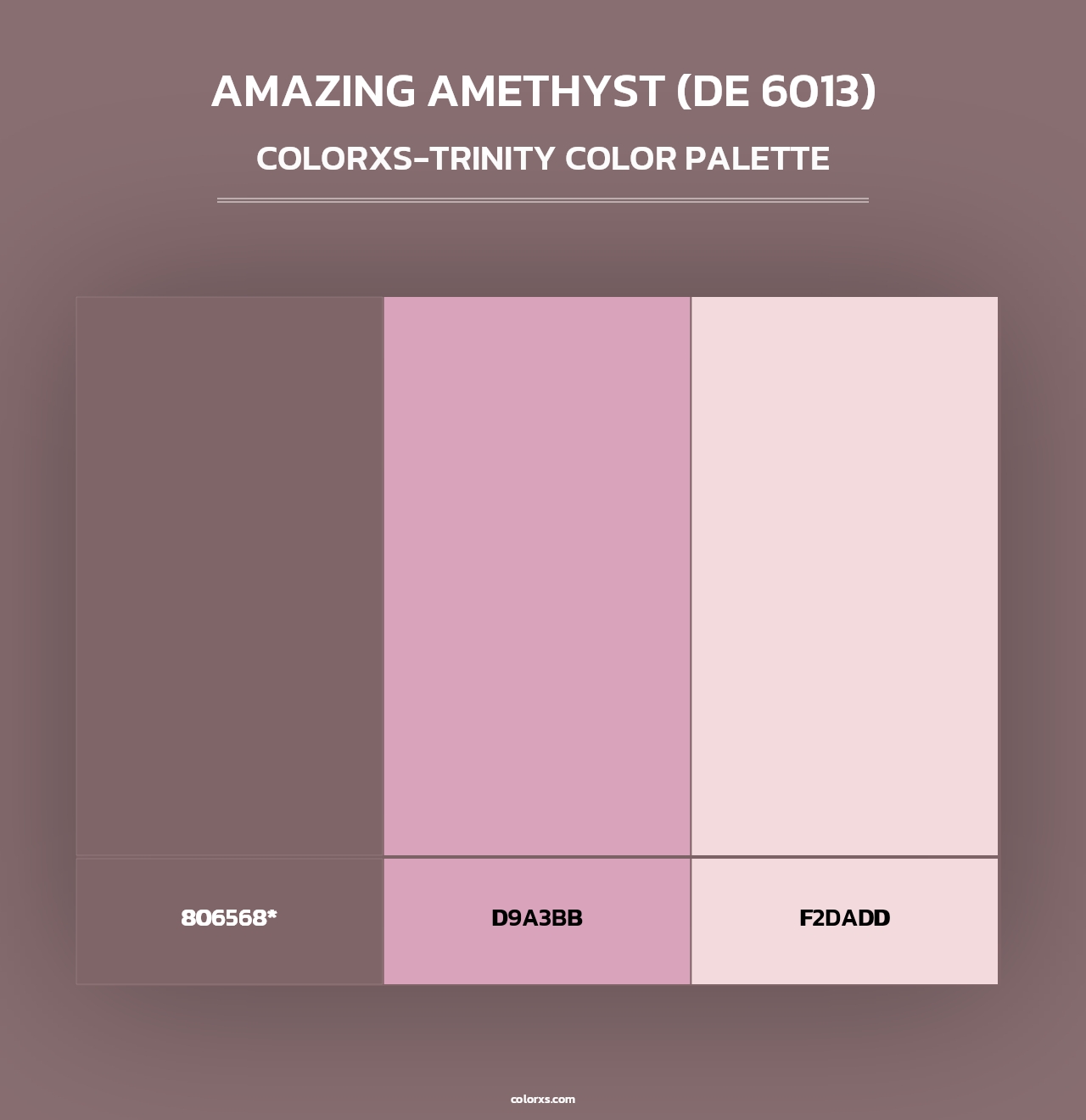 Amazing Amethyst (DE 6013) - Colorxs Trinity Palette