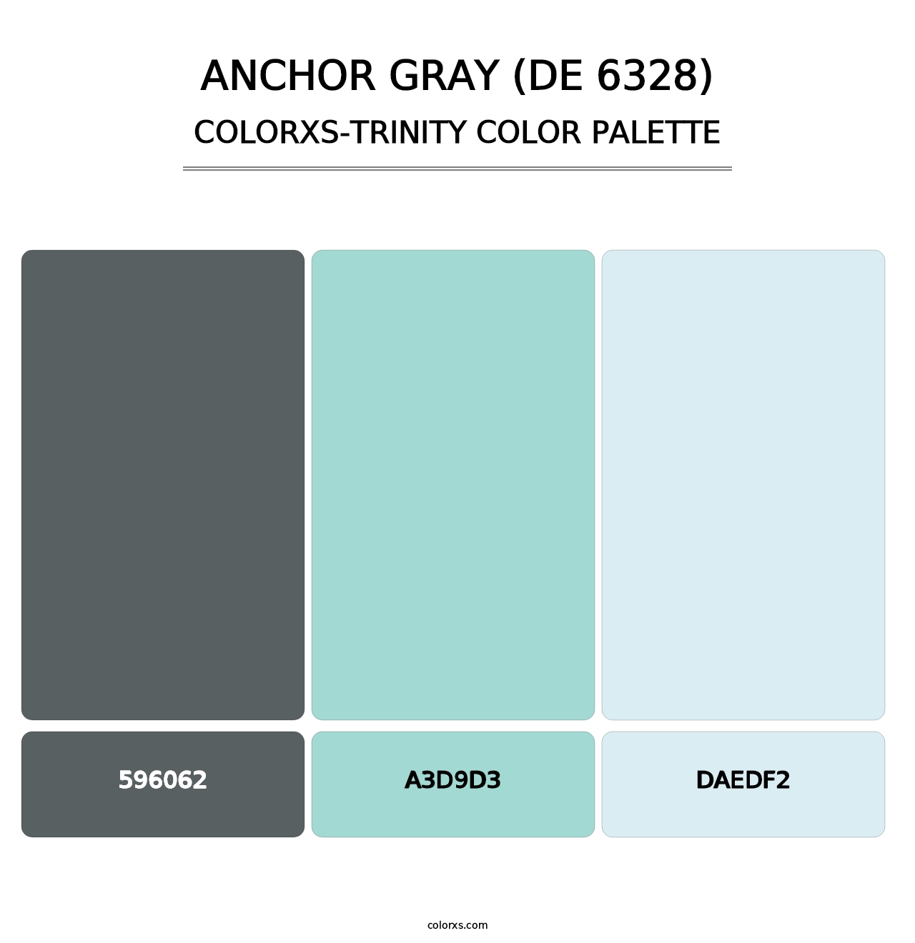 Anchor Gray (DE 6328) - Colorxs Trinity Palette