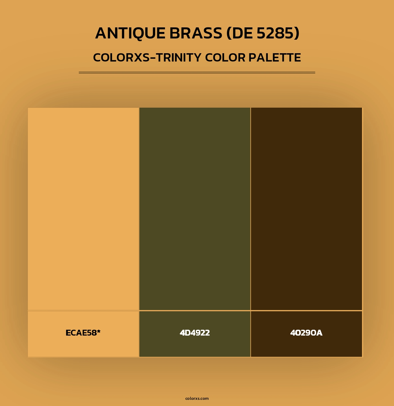 Antique Brass (DE 5285) - Colorxs Trinity Palette