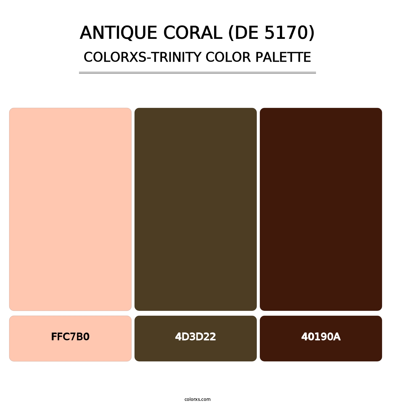 Antique Coral (DE 5170) - Colorxs Trinity Palette